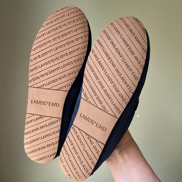 Lands’ End Women's Fuzzy Lined Suede Moccasin
Slippers - Picture 3 of 16